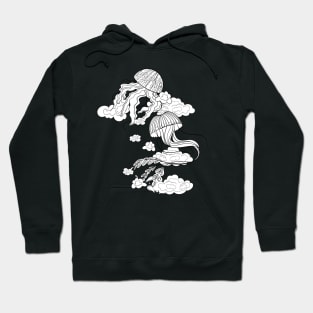 Space Jellyfish Line Art Hoodie